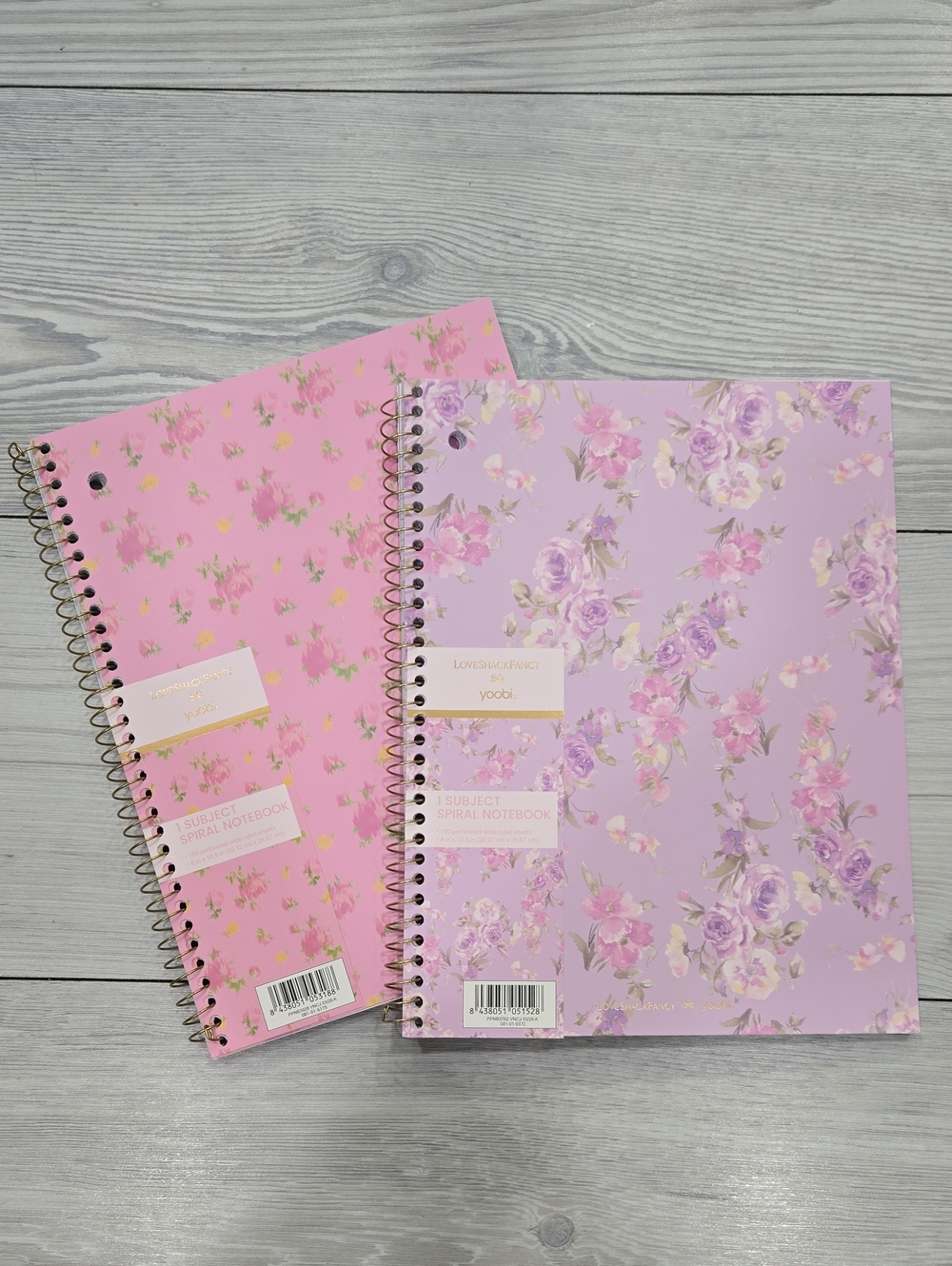 2 LoveShackFancy x Target - Yoobi Wide Ruled 1 Subject Notebooks